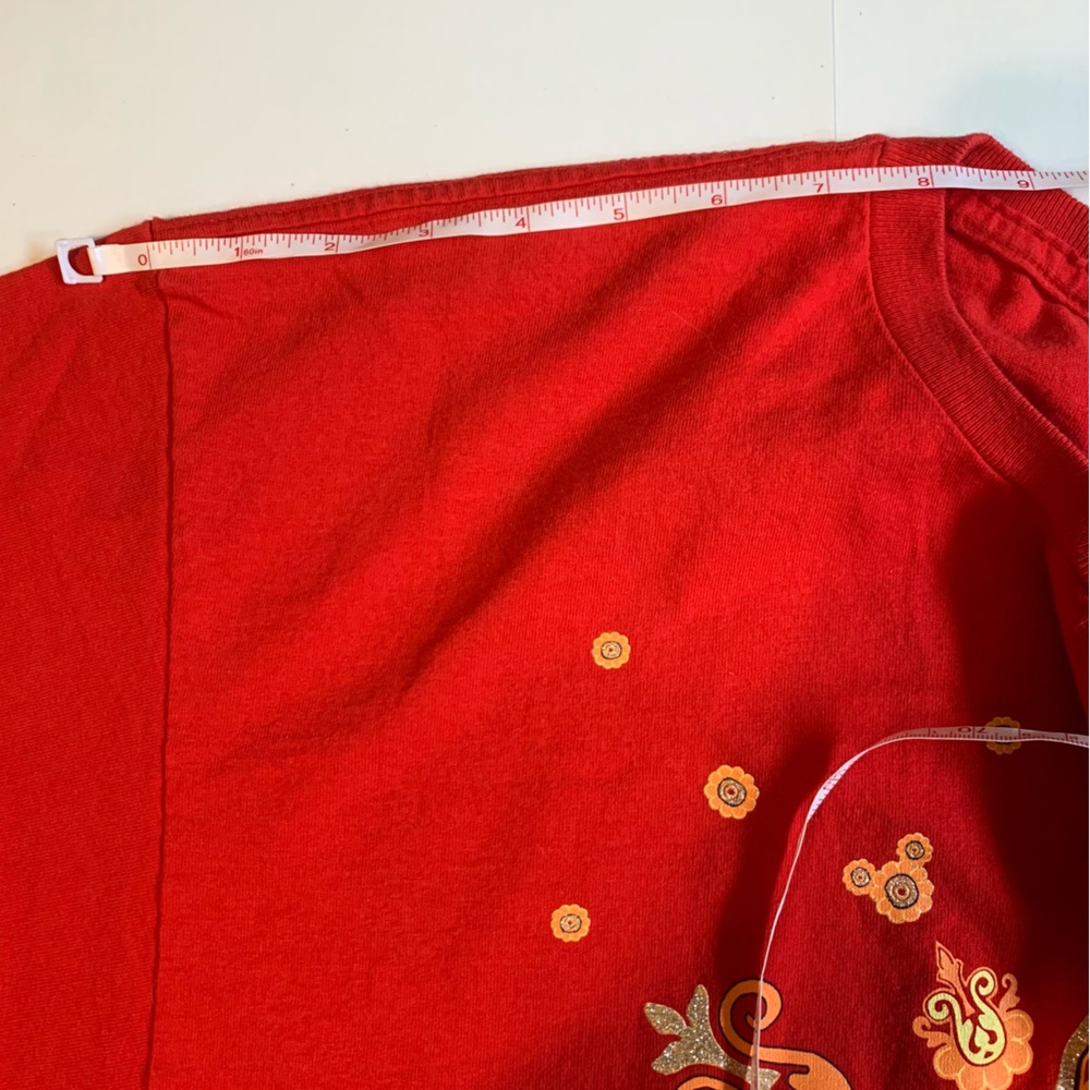 Vintage Disney Mickey Unlimited T Shirt Red Mandela, GUC, No Size Tag- 1X/2X - Picture 9 of 13